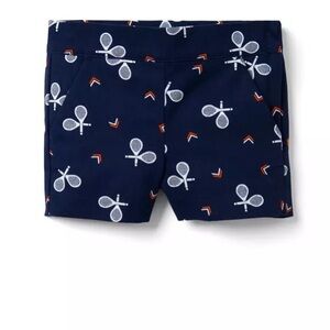 Janie and Jack Navy Shorts with Tennis Motif